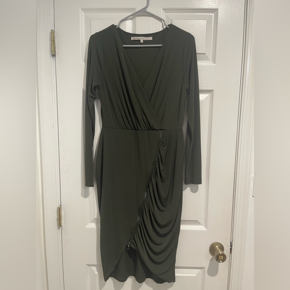 Midi ruched dress